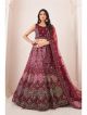 Burgundy Designer Lehenga Choli