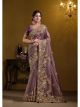 Peach Wedding Designer Saree