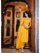 Yellow Embroidered Pant Style Suit