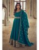 Aqua Blue Designer Anarkali Suit