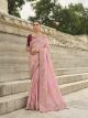 Pink Designer Saree For Wedding Party