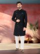 Blue Velvet Nawabi Indo Western Sherwani