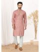 Pink Heavy Cotton Kurta Pajama