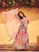 Pink Alia Cut Gown With Dupatta