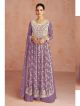 Purple Naira Cut Suit With Plazo