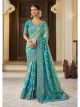 Rama  Viscose Tissue  Wedding Saree
