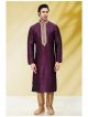 Purple men kurta pajama