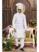 Cream 3 Pcs Jacket Set For Men
