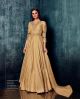 Champagne party wear gown
