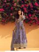 Lavender Alia Cut Gown With Dupatta