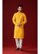 Yellow kurta set for haldi ceremony