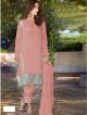 Peach Georgette Pakistani Suit