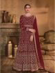 Maroon Prachi Desai Heavy Embroidered Anarkali Suit