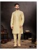 Gold art dupion Kurta With Pant