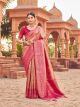 Pink Soft Banarasi Silk Saree