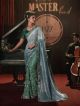 Green Imported Sequence Saree