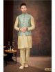 Green Mercury Jacquard Modi Jacket 3 Pcs Set