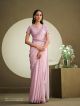 Pink One Minute Readymade Saree