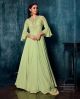 Pastel Green party wear gown