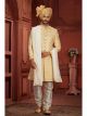 Mustard Wedding Sherwani