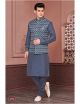 Grey Kurta Pajama with Nehru Jacket