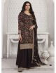 Wine Georgette Sharara Suit For Women