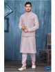 Light Onion Kurta Pajama with Nehru Jacket