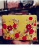 Yellow Embroidered Bridal Clutch