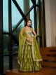 Green Art Silk Wedding Lehenga Choli