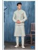 Grey Kurta Pajama with Nehru Jacket