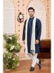 Blue Art Silk Kurta Pajama