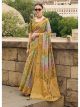 Avocado Green Jacquard Silk Saree