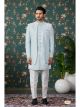 Pista Green Art Silk 3 Pcs Indo Western