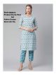 Blue Cotton Kurta Set