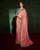 Pink Designer Shimmer Silk Saree