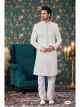 Pista Green Art Silk Sherwani