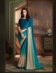 Light Blue Majestic Shaded Silk Saree