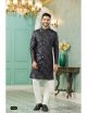 Warm Black Indo-Western With Aligadhi Pant
