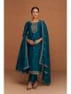 Teal Pant Style Indian Suit