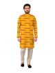 Turmeric Yellow Shree Ganeshaya Namah Kurta Pajama