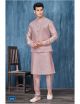 Onion Kurta Pajama with Nehru Jacket