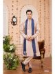 Mauve Art Banarasi Silk Kurta Pajama