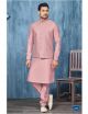Dark Onion Kurta Pajama with Nehru Jacket