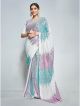 Multicolor Beautiful Chiffon With All Over Sequance Work Saree
