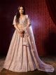 Lilac Silk Wedding Lehenga Choli