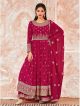 Pink Anarkali With Palazzo Party Wear