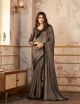 Tan Satin Organza Saree