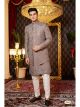 Brown 3 Pcs Attached Indo For Men