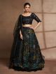 Black Organza Partywear Lehenga