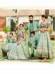 Sea Green Family Matching Dress Set